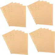 AUTSUPPL Journal Fillers A5 Paper Notebook Refills 80 Sheets Planner Refill Paper for Study