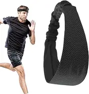 [Mwqpgyh] Sports Headbands,Sweatband for Running - Elastic Reusable Sports Headbands for Cycling, Gym, Workout, Fitness, Hiking, Mountaineering