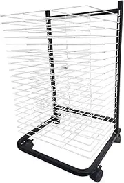 Art Drying Rack for Classroom,20 Shelves Dry Rack,for Childcare Centers and Art Classes or Studio Oil Painting Drying Rack with Wheels
