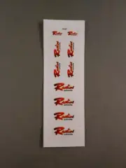 RC4WD 1/10 Scale RACELINE WHEELS Rims Sticker Sheet 10 Body Decals total