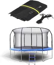 Replacement Trampoline Safety Net, 10FT Trampoline Enclosure Surround Netting, UV Resistant Tear Resistant, for 6 Poles Round Trampoline Accessories,10 feet 6 Poles,Black