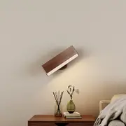 GGP Brown Touch Control Dimmable Wooden Led Wall Light Minimalist Design