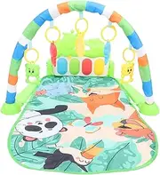 Baby Fitness Pedal Piano Mat, 5 Mode Activity Gyms Play Mats with Music and Soft Lights for Newborn Infants Boys Girls Early Education