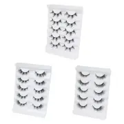 5Pairs Cat-Eye Lashes Natural Look False Eyelashes Wispy Faux Lashes