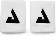 JOOLA Trinity Wristband 2 Pack – White Wrist Bands with Moisture Wicking Performance Material – 4 inch Elastic Sweatband for Wrists – Table Tennis & Pickleball Accessory