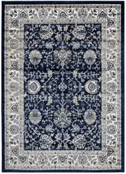 Old World Silla Traditional Navy Rug