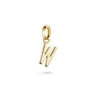 Buy Connect Charm letter W Gold by Thomas Sabo online - THOMAS SABO Australia