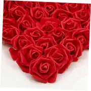 Pcs Foam Rose Heads Artificial Flowers Bulk Foam Roses Artificial 200 Red