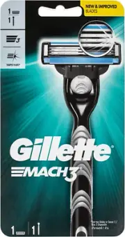 Gillette Mach 3 Men'S Shaving Razor, 1 Pack, Mens Razors/ Blades