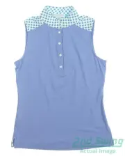 New W/ Logo Womens Fairway & Greene Marisol Sleeveless Polo S Purple MSRP $98