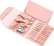AUTSUPPL Ergonomic Nail Clippers Set 16pcs Nail Cutters Manicure Tools Foot Hand Care Stylish Beauty Accessory