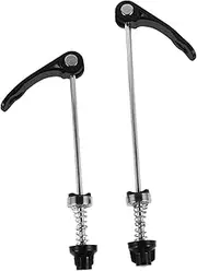 Kisangel 2pcs Quick Release Bike Wheel Skewers Set Front and Rear Locking Skewer for Accessories