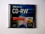 Memorex High Speed CD-RW 12X 700MB 80 Min, Sealed, Compact Discs