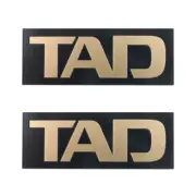 Pioneer TAD Speaker Logo Badge Custom Made 76mm(2.99")X28mm(1.1") GOLD