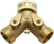 Valve,Ball Valve, Irrigation Y Connectors, 2 Way Tap Garden Tap Irrigation Valve Hose Pipe Splitter, Quick Connector Adapter 1 Pcs(European Standard)