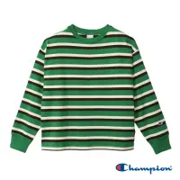 在飛比找momo購物網優惠-【Champion】撞色條紋T恤-女(綠色)