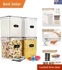 BPA-Free Stakable 5.2L Food Storage Canisters - The Ultimate Pantry Organizer