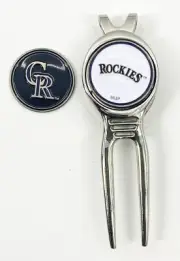 Baseball MLB Golf Divot Repair Tool Ballmark Silver Colorado Rockies