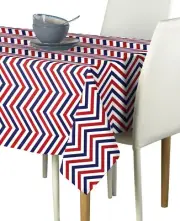 Red, White & Blue Chevron Signature Tablecloths - Assorted Sizes!