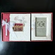 NEW IN BOX Remembrances Mulberry Paper Frame & Photo Album Boxed Set
