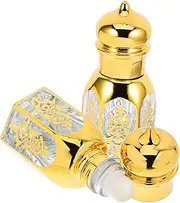 ULDIGI 2pcs Refillable Glass Roller Bottles for Essential Oils and Travel Perfume Compact and Lightweight Fragrance Container for Outdoor Trips and Easy Application