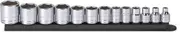 GEARWRENCH 13 Pc. 3/8" Drive 6 Pt. Standard Socket Set, SAE - 80553