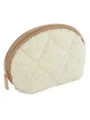 SHIRALEAH DAVOS COSMETIC POUCH IVORY BRAND NEW FALL 2023-SO CUTE AND CHIC!!