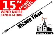 15" Black Spring Stainless AM/FM Antenna Mast Fits: 2019-2022 Nissan Titan (for: Nissan)