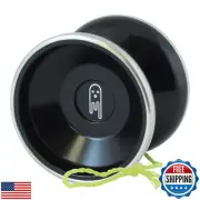 Black Yoyo King Ghost Bi Metal Aluminum and Steel Professional Trick Yoyo wit