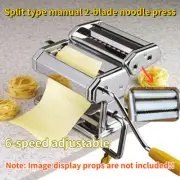6" Pasta Maker Roller +Handle Dough Cutter Noodle Making Machine Stainless Steel