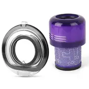 Dust Bin Base Lid Replacement for V11 V15 SV14 SV15 SV22 Vacuum Canister Lid/Dust Bucket Cover with Filter