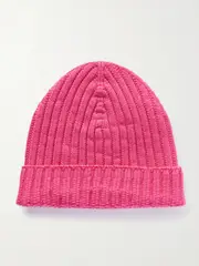 [BARRIE] BARRIE - + Sofia Coppola Ribbed Cashmere Beanie - Pink - One size One size Pink