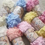 Yarn Alize Puffy plush yarn children's yarn baby yarn blanket yarn plaid yarn