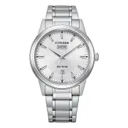 Citizen Dress Eco-Drive Men's White Watch AW0100-86A