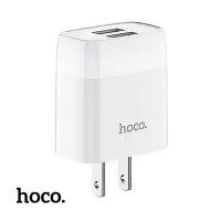 在飛比找momo購物網優惠-【HOCO】hoco. C73 浩逸雙口2A快充充電器Typ