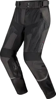 LS2 Como Air, leather-textile pants women , color: Black/Dark Grey , size: S