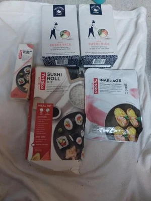 KELLY LOVES SUSHI 1KG FINE RICE &43g YUTAKA WASABI PASTE & SUSHI ROLL KIT& TOFU