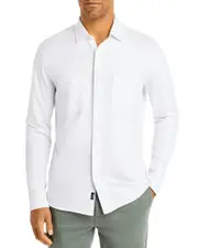 Faherty Seasons Regular Fit Long Sleeve Cotton Knit Button Down Shirt