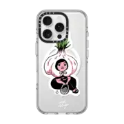 iPhone 16 Pro Clear Case MagSafe Compatible Garlic Girl By Mel Stringer