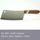 No. 850 KIWI Knife Kitchen Chef Knives Stainless Steel Blade Cook Cleaver Wood