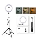 10" LED Ring Light Dimmable Selfie Makeup Live Lamp w/ Phone Clip & Tripod Stand