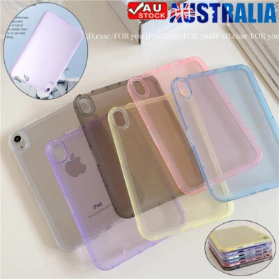 For iPad 5/6/7/8/9/10/11th Gen Air Pro 2025 Mini Clear Case Shockproof TPU Cover