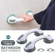 2xSafety Bathroom Aid Bath Shower Handle Grab Grip Towel Suction Rail Bar Handle