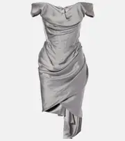 [Vivienne Westwood] Vivienne Westwood Bridal Nova Cora satin corset dress AU 14 silver
