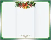 Great Papers! Golden Bells Tri-fold Holiday Brochure, 25 Count, 8.5" x 3.66 (2015062)