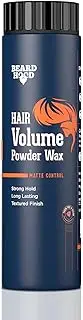 BEARDHOOD Volumizing Powder Wax for Strong Hold, Matte Finish Styling - Natural Zero Toxin Hair Powder, White 10G