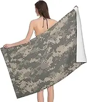 JBYJBX Army Digital Camouflage Print Beach Towel Quick Dry Sandproof Microfiber Beach Bath Towel for Travel Pool Camping