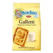 Mulino Bianco Galletti Shortbread Biscuits With Sugar Crystals - 10 Pack 63.5 Oz