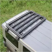 Compatible for Suzuki Jimny JB64 Sierra JB74W 2019 2023 Roof Rack Car Top Luggage Cross Bar Rail Boxes Basket Aluminum Alloy(Half top)