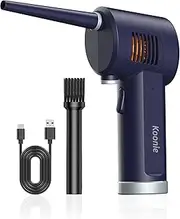 Cordless Air Duster, Battery Operated Computer Cleaning Duster, Portable Replaces Compressed Air Cans, 6000mAh 10W Fast Charging Air Blower, No Gas for Computer Keyboard, Car, Pet House